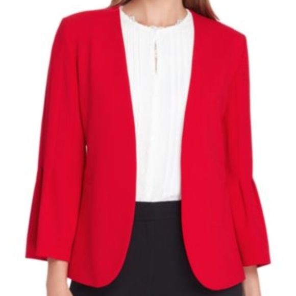 Tahari ASL Tahari ASL Open Front Jacket with Flare - Picture 3 of 4